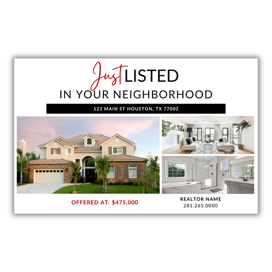 KW Signature Just Listed Postcards