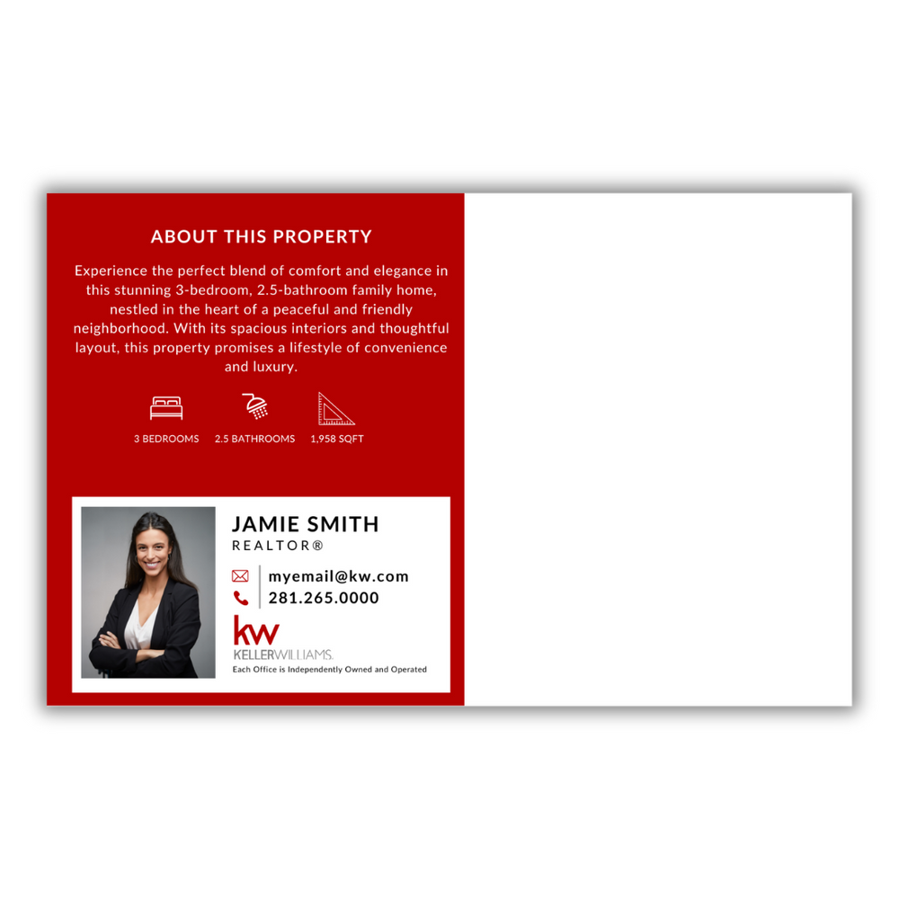 KW Signature Just Listed Postcards
