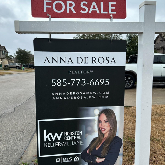 Black And White Sign with Photo