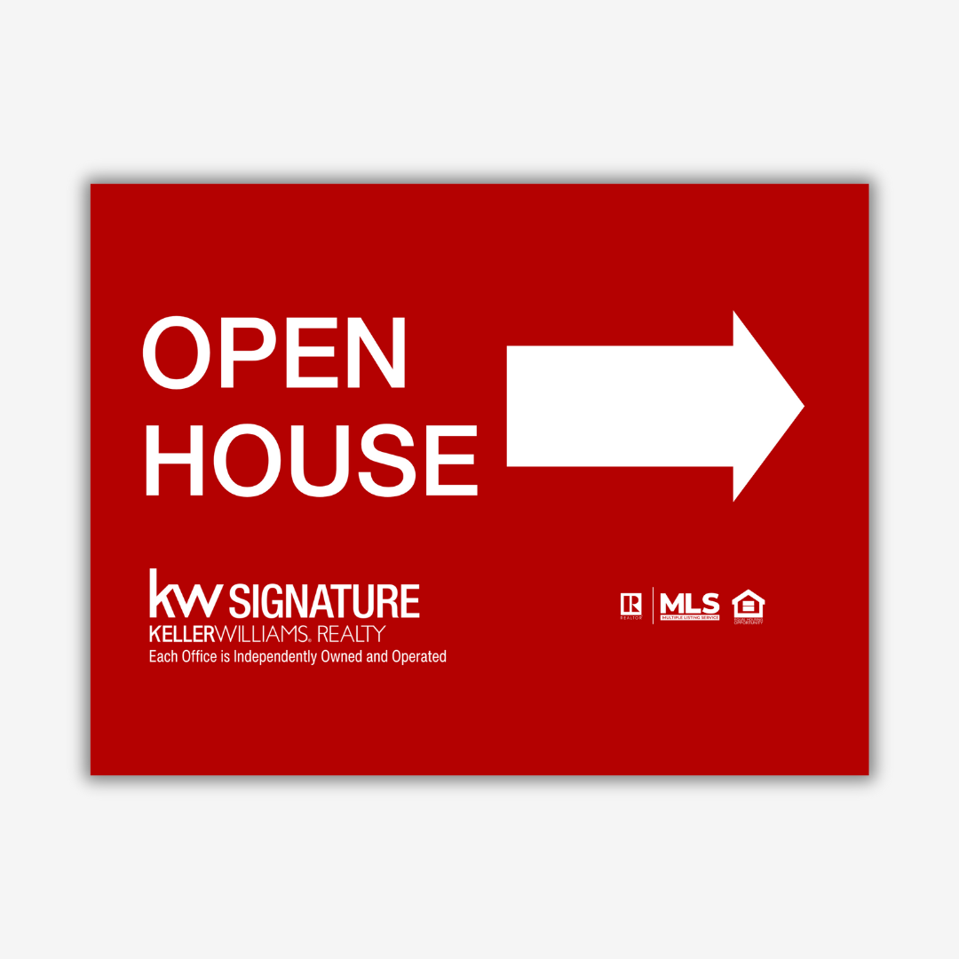 KW Signature Open House Signs