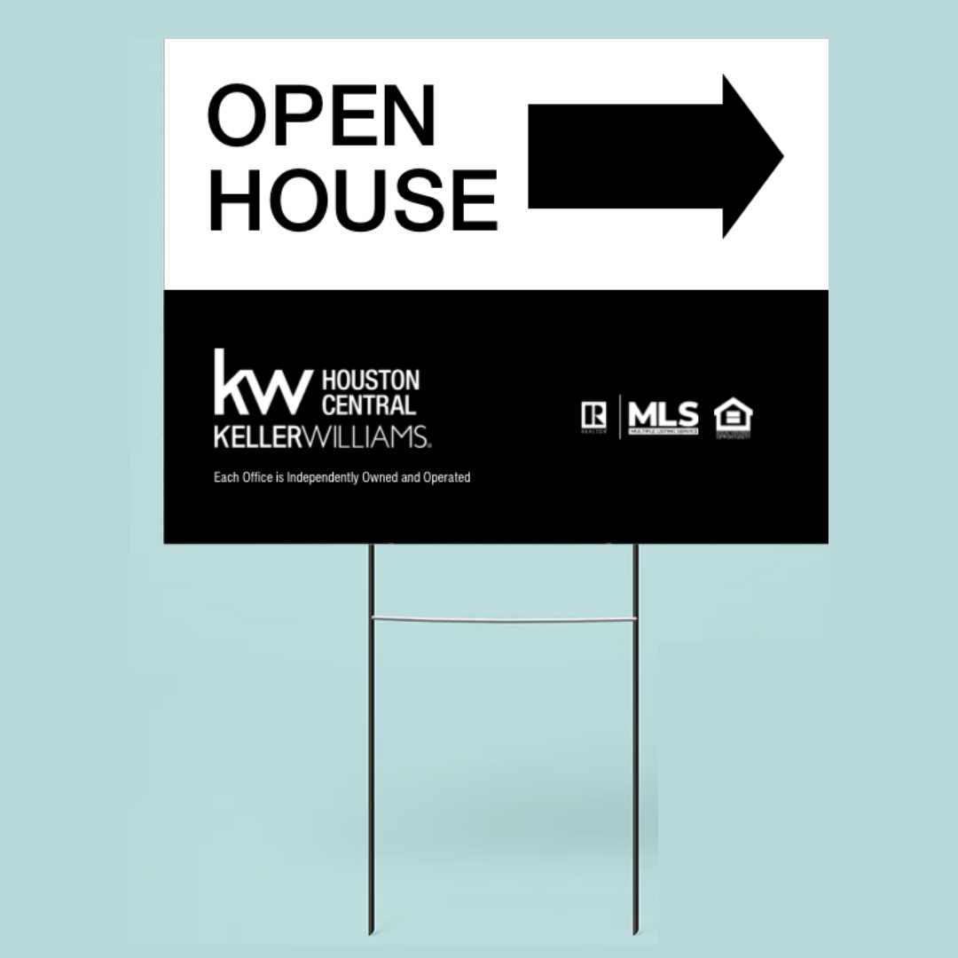 KWHC Open House Sign (Black and White)