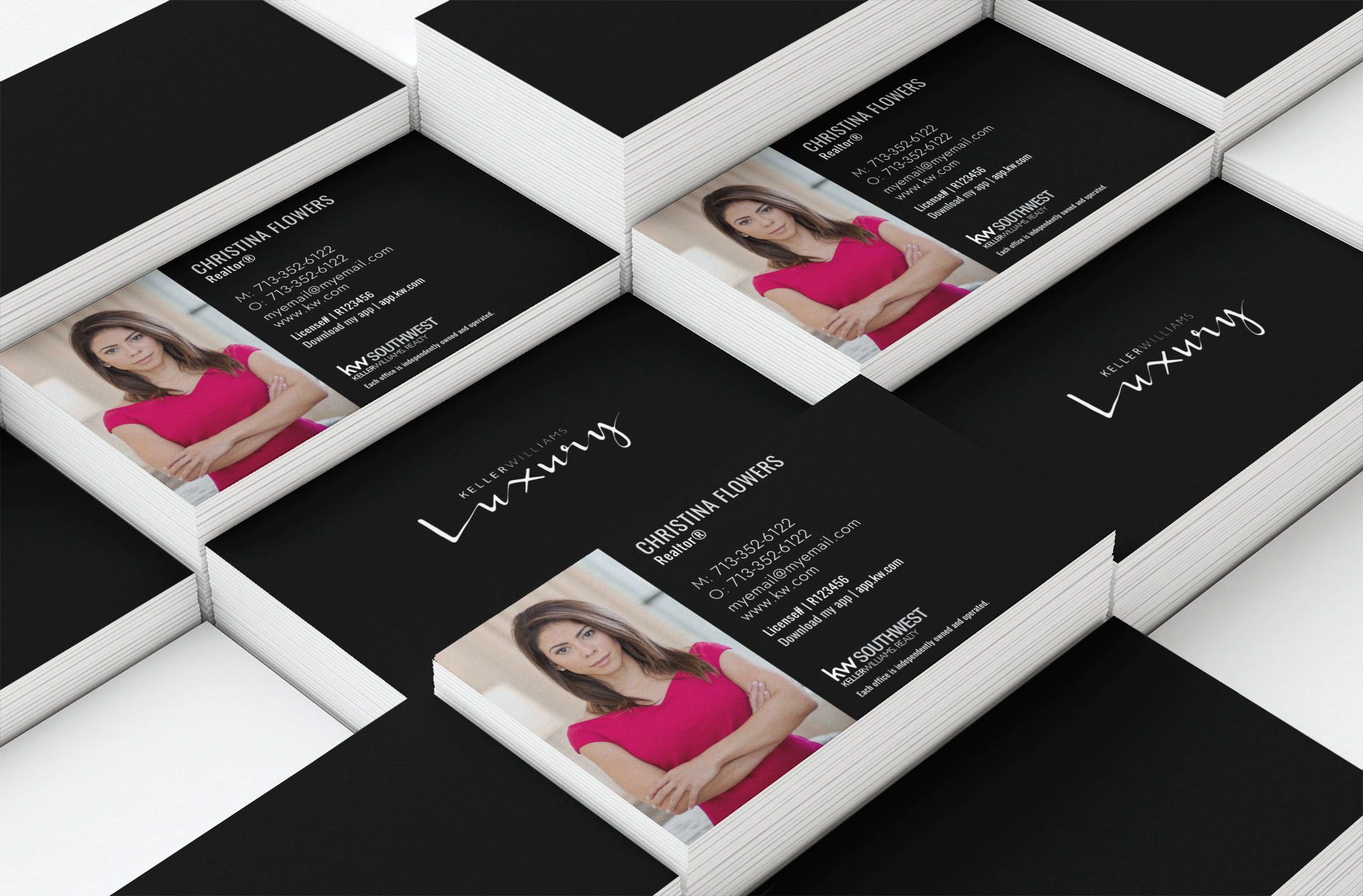 KW Luxury Business Cards (black)