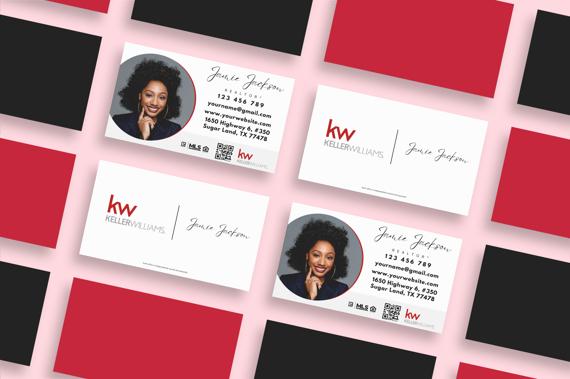 KW Name In Script Business Card V1