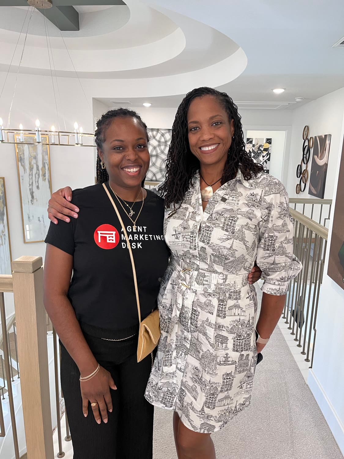 Shameka with a client