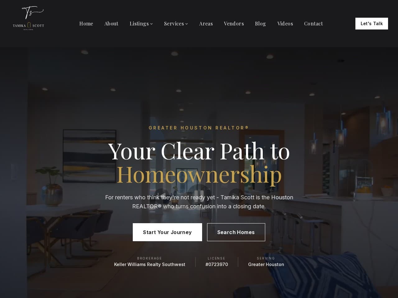 Homes by Tamika website