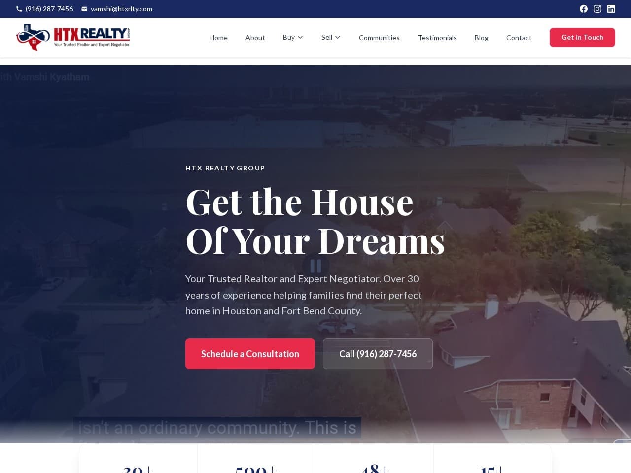 HTX Realty website