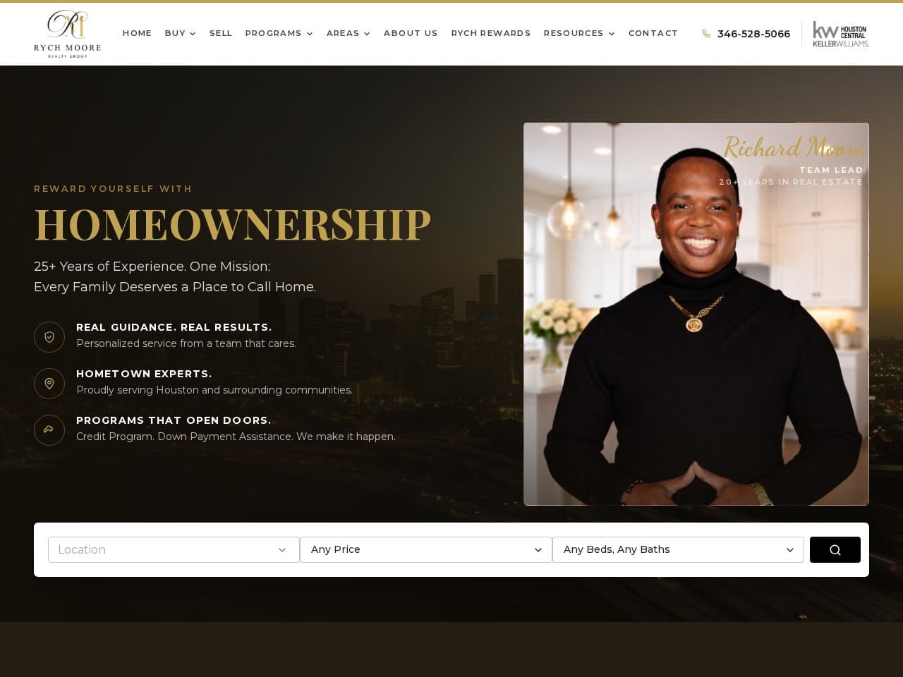 Rych Moore Realty Group website