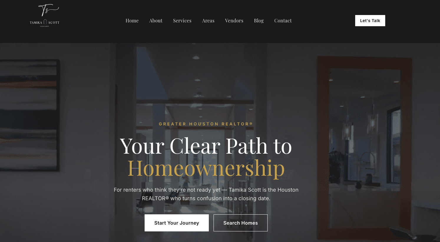 We Built Tamika Scott's New Logo and Website