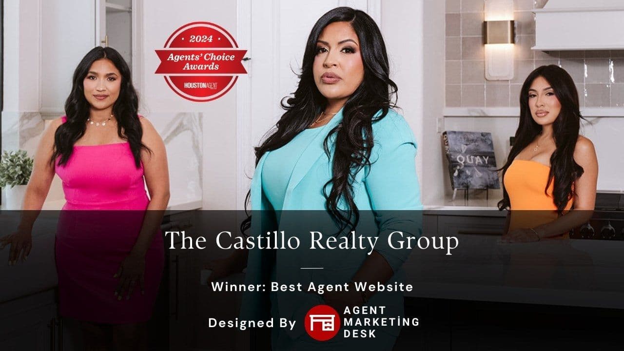 Agent Marketing Desk Celebrates Best Agent Website Award for The Castillo Realty Group