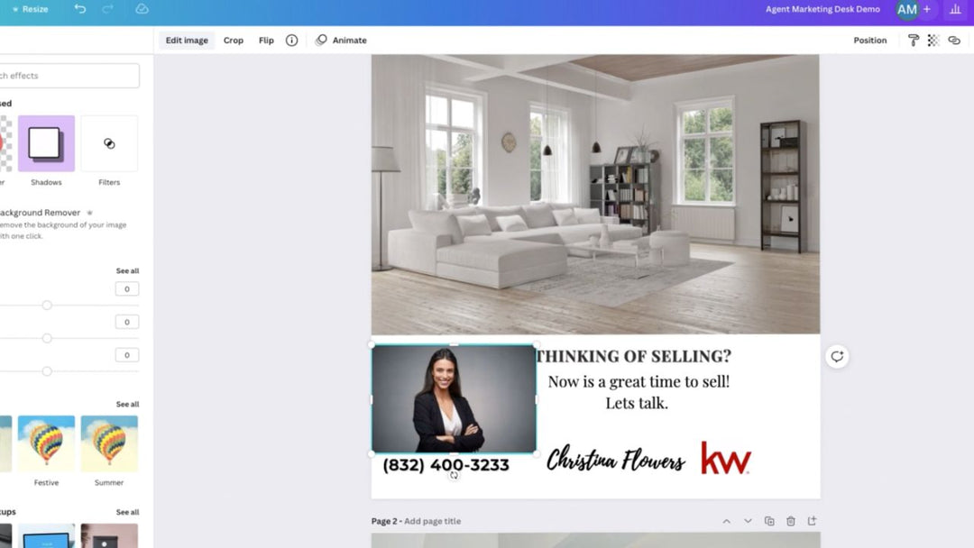 Remove Your Headshot Background Easily on Canva for Real Estate Agents