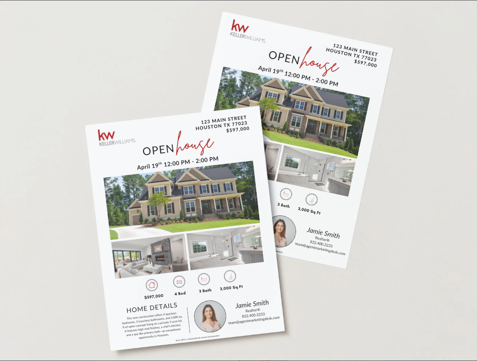KW Open House Flyer Template for Canva