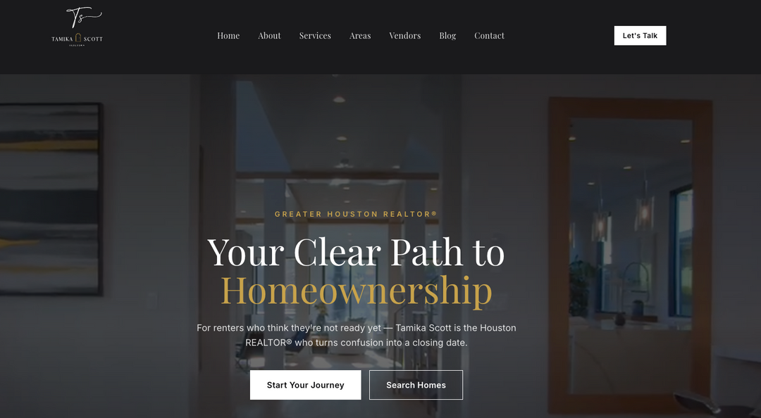 We Built Tamika Scott's New Logo and Website