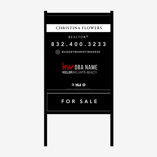 Keller Williams Sign & Frame Package
