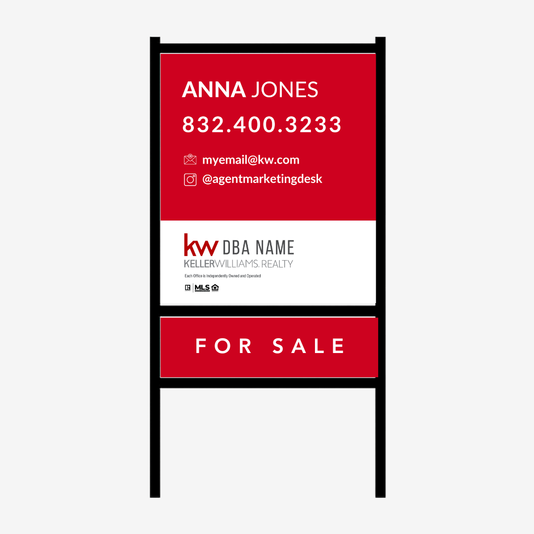 Keller Williams Sign & Frame Package