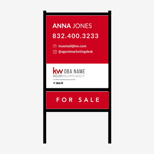 Keller Williams Sign & Frame Package