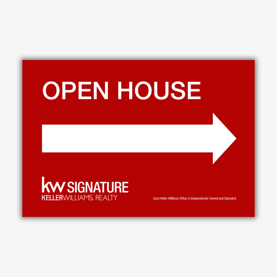 KW Signature All Red Open House 18 x 12