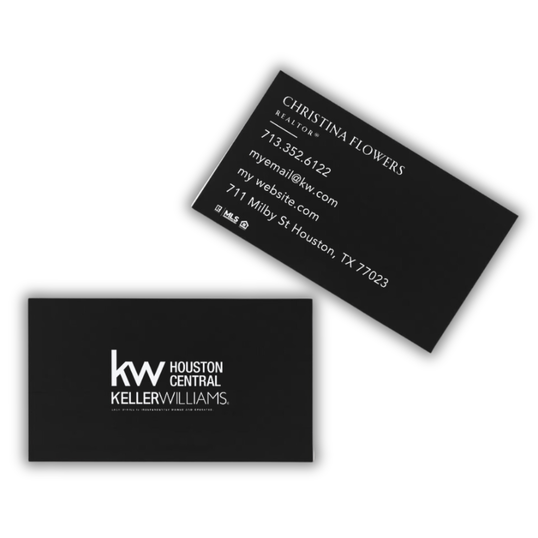 Keller Williams Houston Central Business Card No Picture