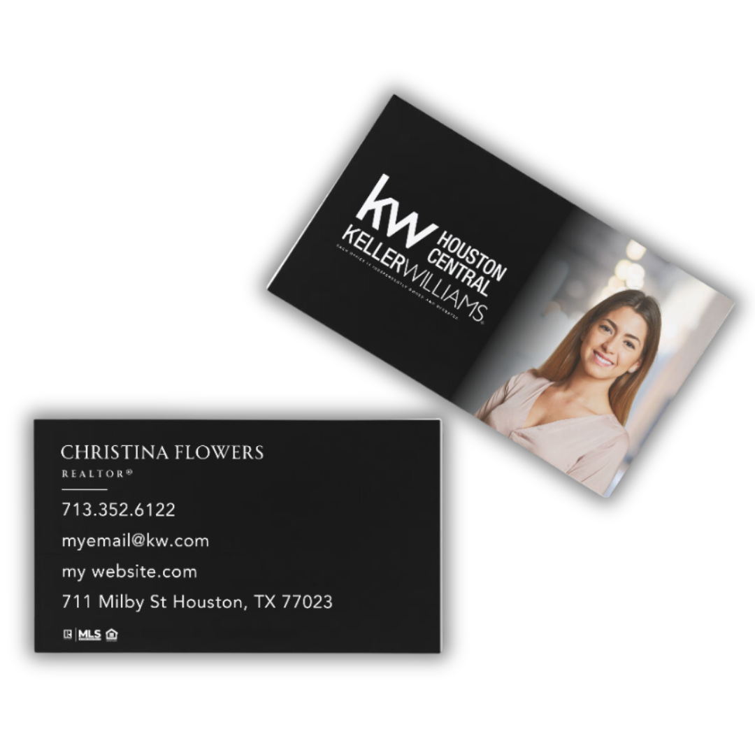 Keller Williams Houston Central Business Card with Picture