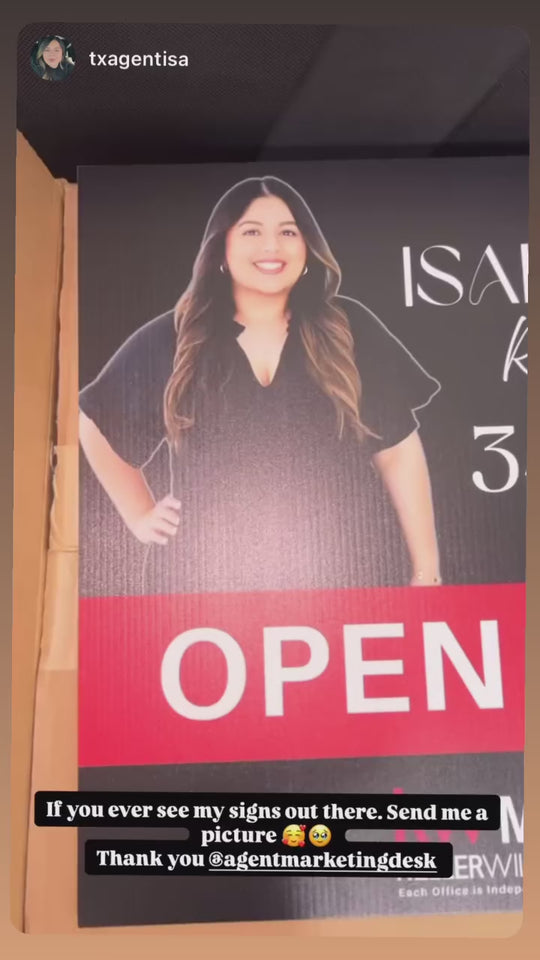 Custom Open House Signs