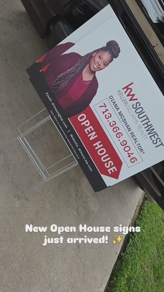 Custom Open House Signs
