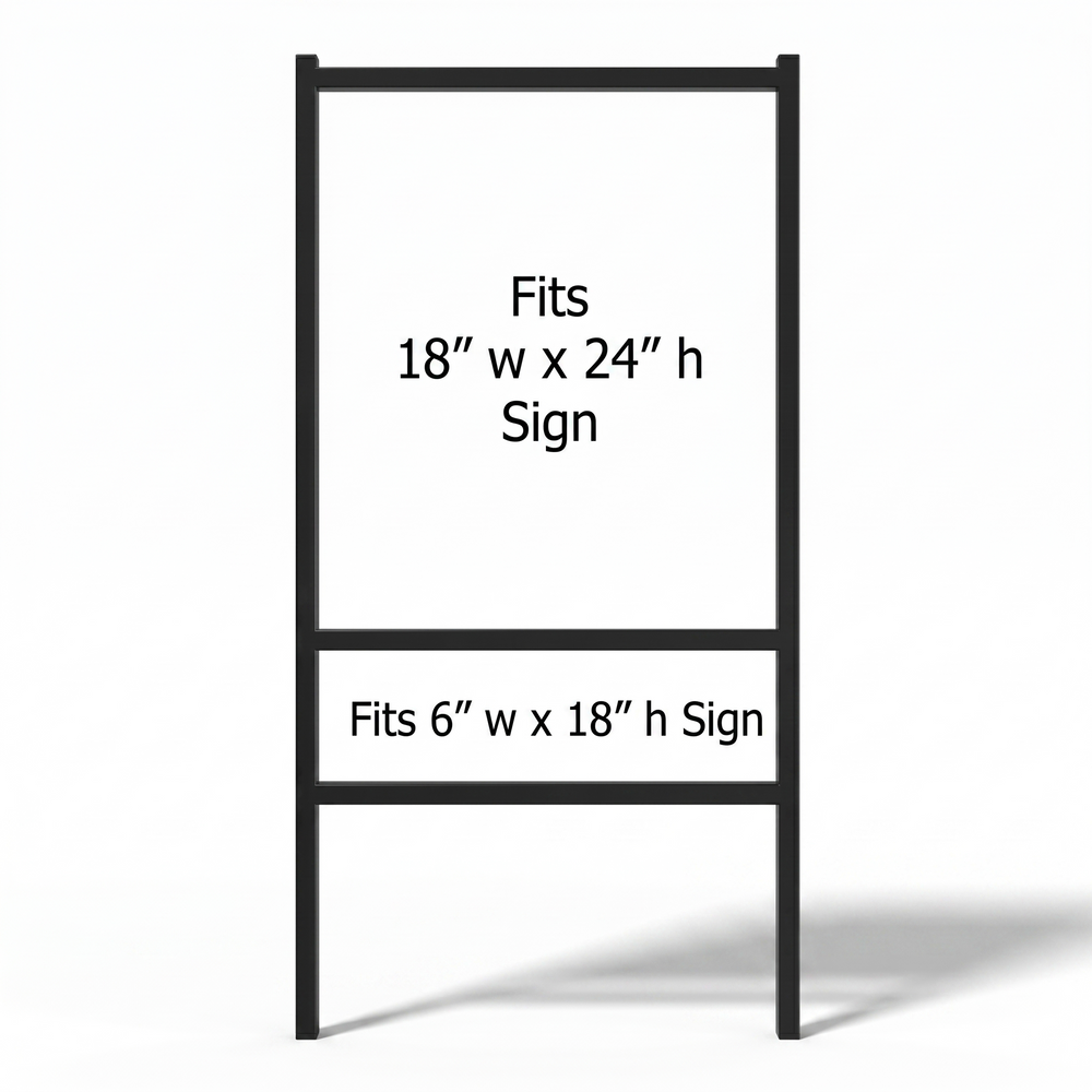 Metal Frame  (Black) 18"w x 24"h