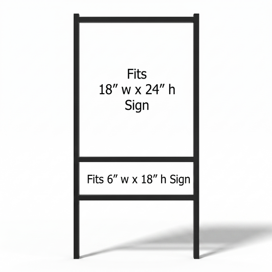 Metal Frame  (Black) 18"w x 24"h