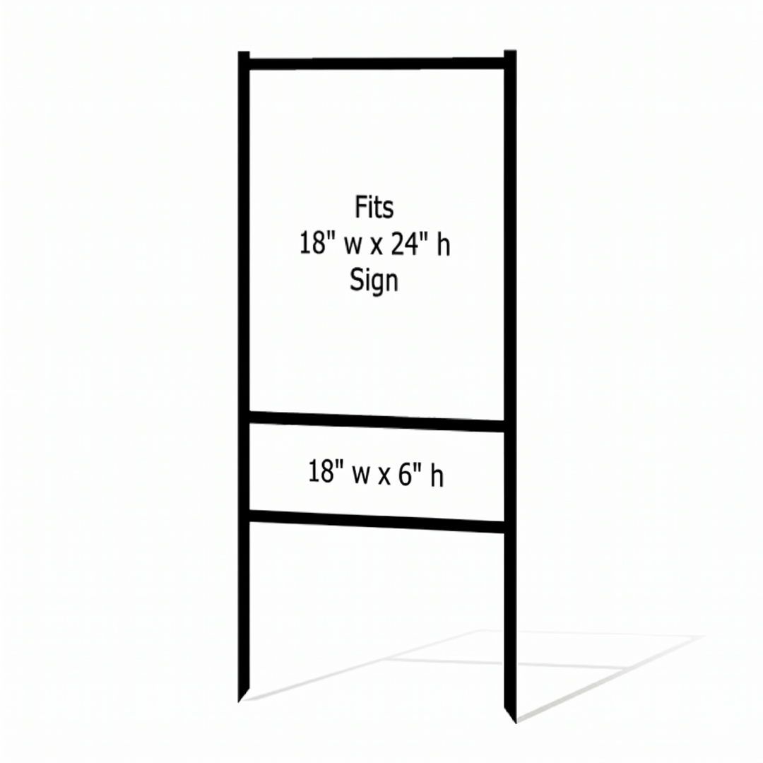 Metal Frame  (Black) 18"w x 24"h
