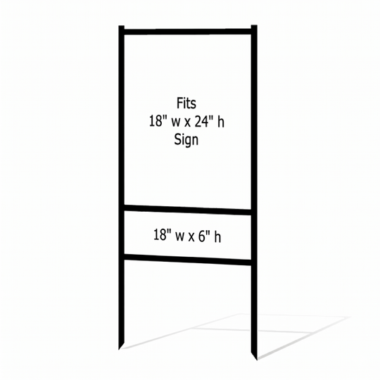 Metal Frame  (Black) 18"w x 24"h