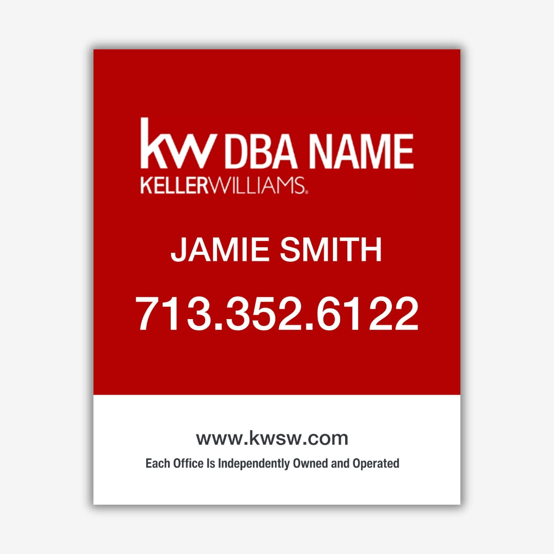 Red Sign 24x30 Sign