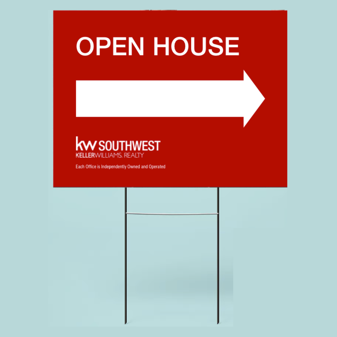 KW Southwest Open House Signs with Wire Stands (9 each) Agent