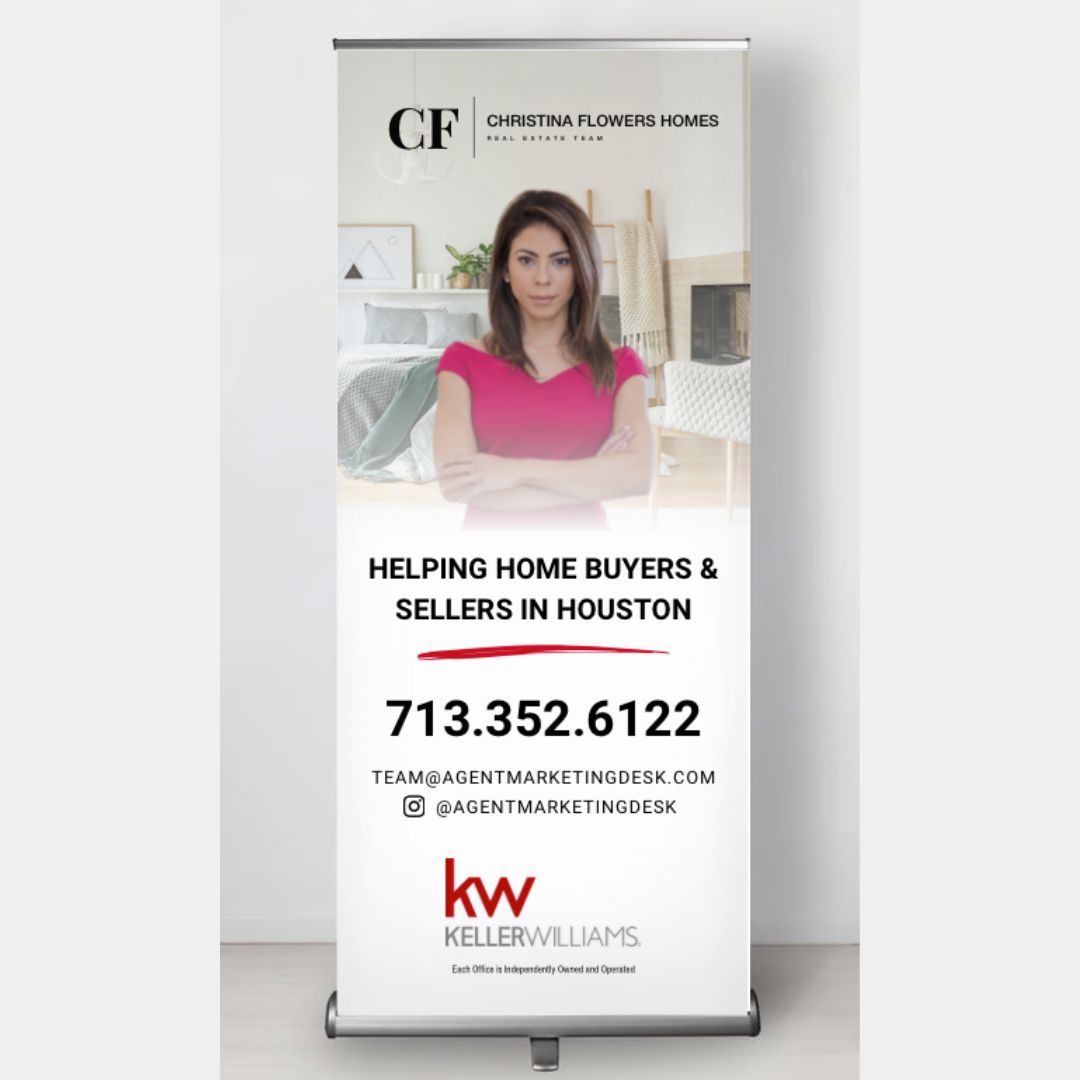 White Retractable Banner