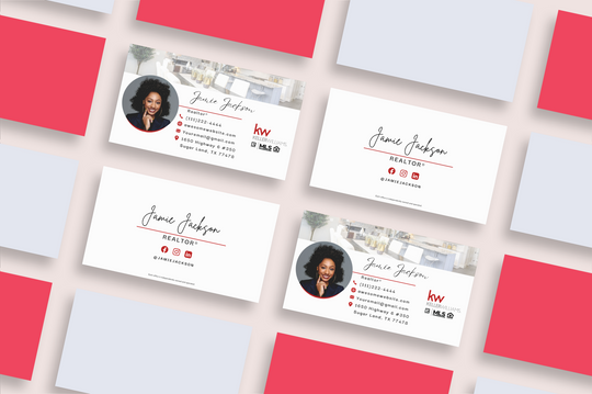 KW Name In Script Business Card v2 - horizontal