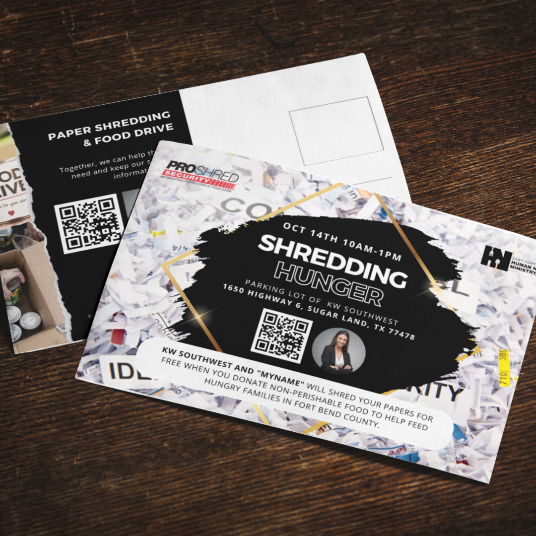 Shredding Hunger Postcards